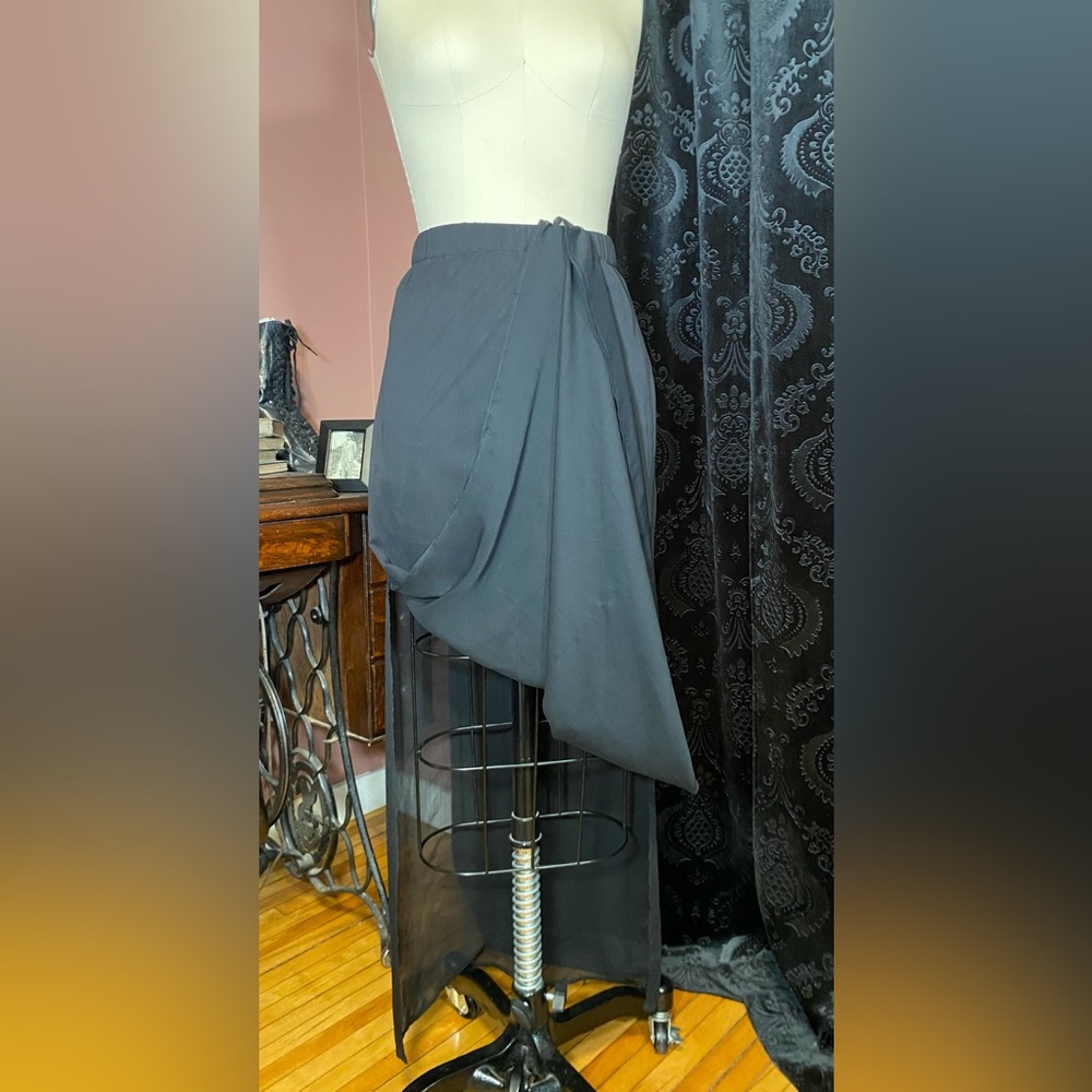 Express Black Sheer Pencil Skirt - Picture 2 of 2